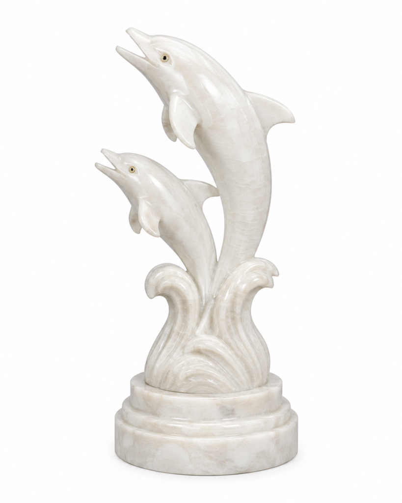 Marble Handicraft Dolphin Statue
